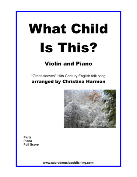 What Child Is This Piano And Organ Sheet Music