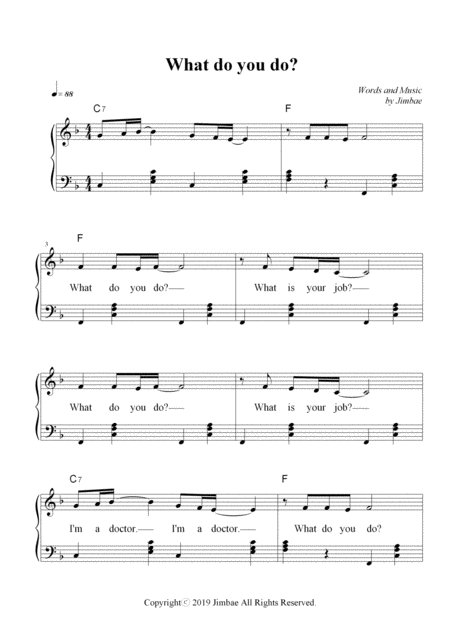 Free Sheet Music What Do You Do Nursery Rhymes For Easy Piano