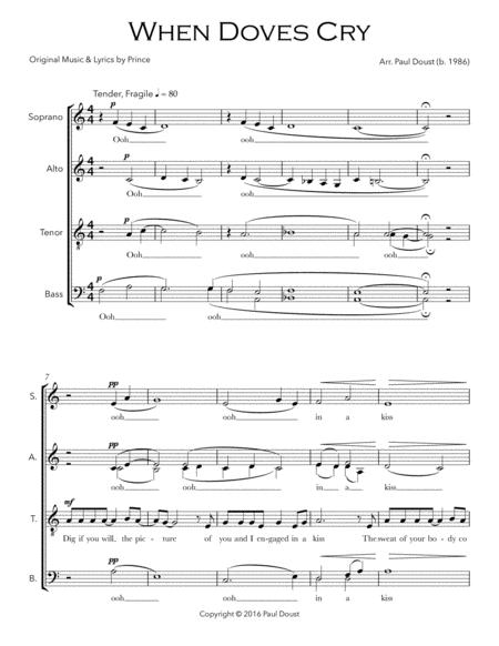 When Doves Cry Sheet Music