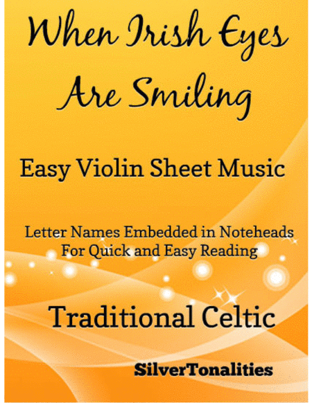 When Irish Eyes Are Smiling Easy Violin Sheet Music Sheet Music