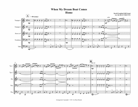 When My Dream Boat Comes Home Sheet Music