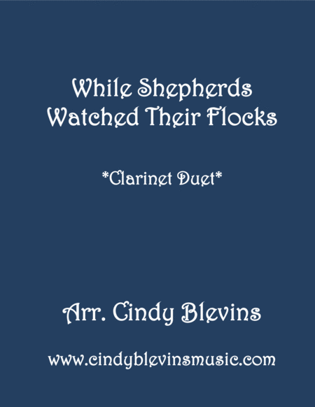 While Shepherds Watched For Clarinet Duet Sheet Music