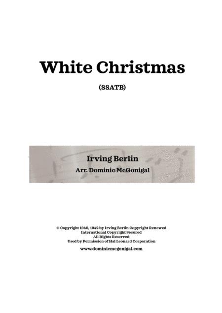 Free Sheet Music White Christmas 5 Recorders