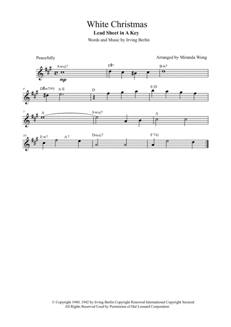 White Christmas Christmas Music For Flute Piano And Cello In A Key With Chords Sheet Music