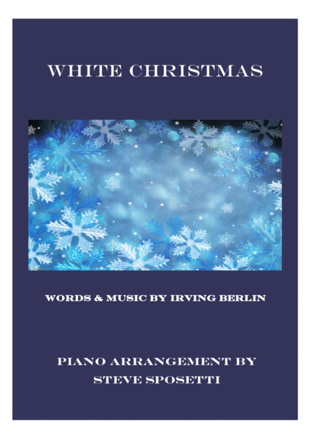 Free Sheet Music White Christmas Original Piano Arrangement