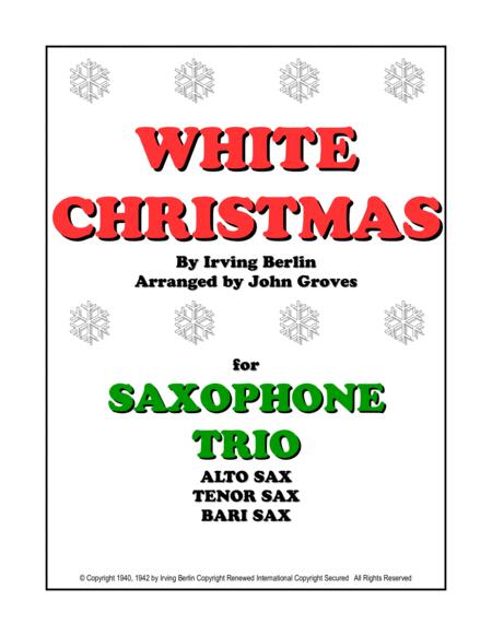 White Christmas Saxophone Trio Sheet Music