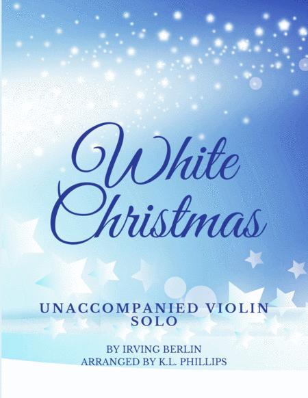 White Christmas Unaccompanied Violin Solo Sheet Music