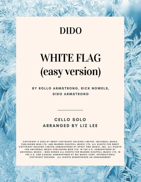 Free Sheet Music White Flag Easy Version