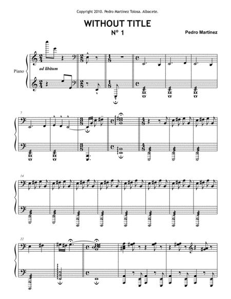 Free Sheet Music Whitout Title N 1