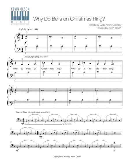 Free Sheet Music Why Do Bells On Christmas Ring