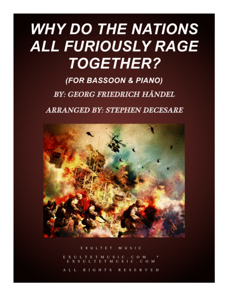 Why Do The Nations All Furiously Rage Together For Bassoon Solo And Piano Sheet Music