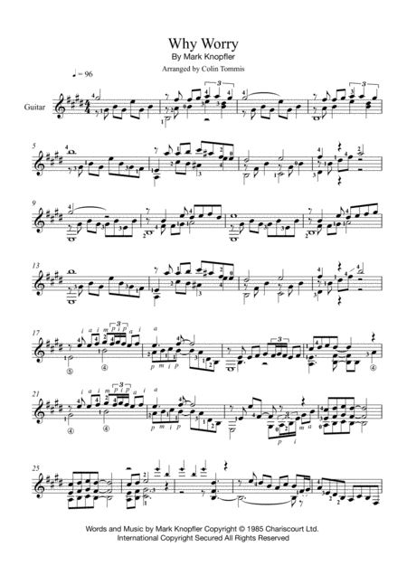 Why Worry Sheet Music