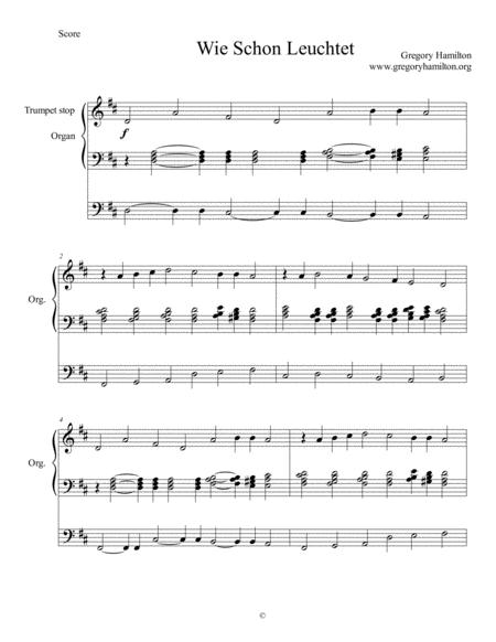 Wie Schn Leuchtet How Brightly Shines The Morning Star Alternative Harmonization Sheet Music