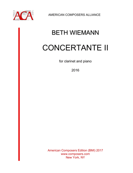 Wiemann Concertante Ii Sheet Music