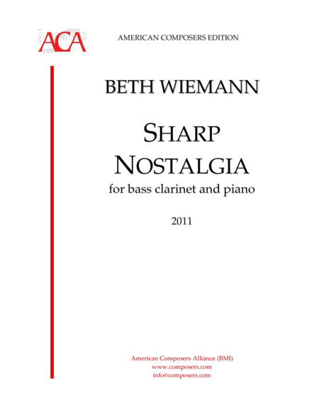 Free Sheet Music Wiemann Sharp Nostalgia