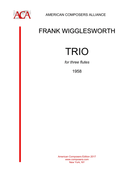 Free Sheet Music Wigglesworth Trio For Three Flutes