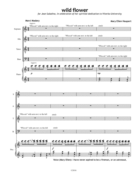 Free Sheet Music Wild Flower