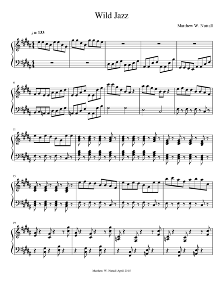 Wild Jazz Sheet Music