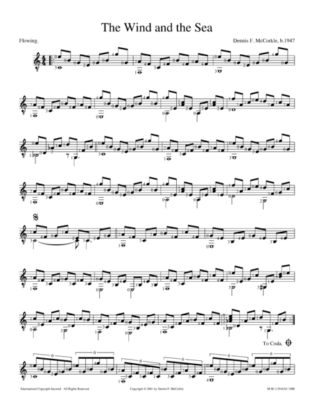 Wind And The Sea The Sheet Music