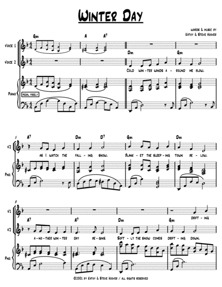 Winter Day Sheet Music