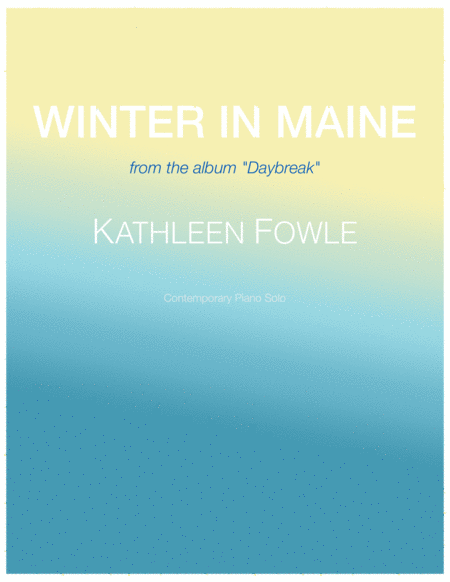 Winter In Maine Sheet Music