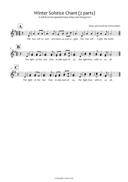 Winter Solstice Chant Sheet Music