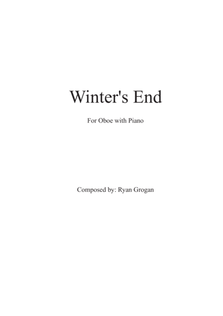 Winters End Sheet Music