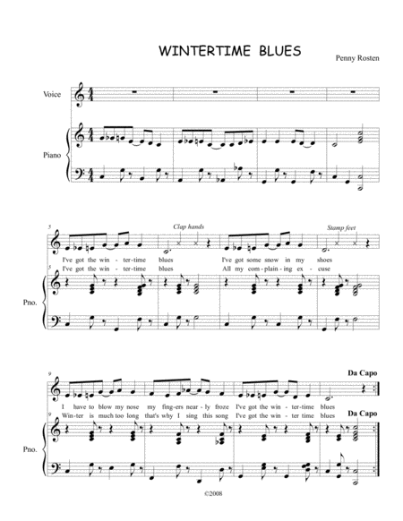 Wintertime Blues Sheet Music