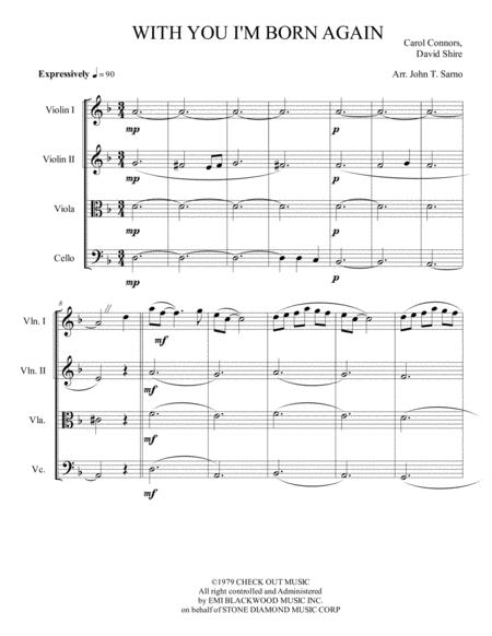 With You I M Born Again Sheet Music