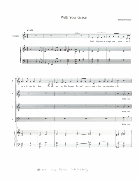 Free Sheet Music With Your Grace
