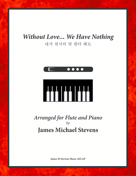 Without Love We Have Nothing Flute Piano Sheet Music