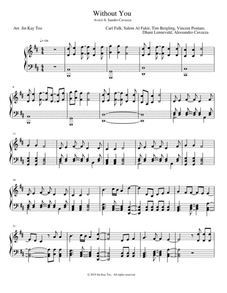 Without You Sheet Music