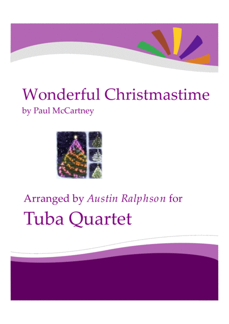 Wonderful Christmastime Tuba Quartet Eett Sheet Music