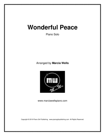 Wonderful Peace Sheet Music