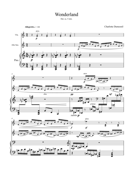 Wonderland Sheet Music