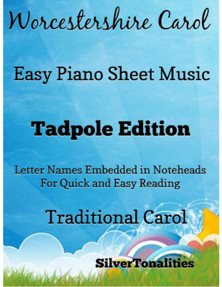 Free Sheet Music Worcestershire Carol Easy Piano Sheet Music Tadpole Edition