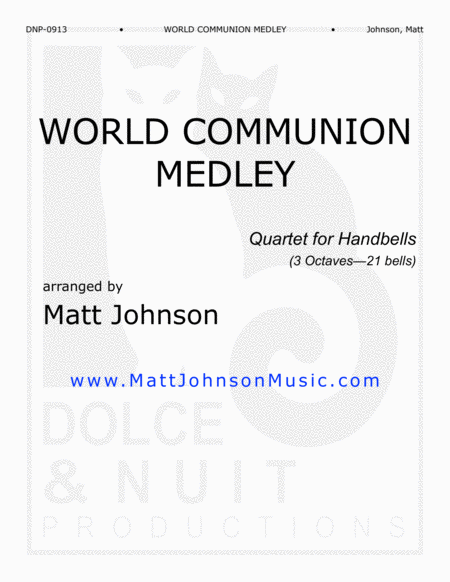 World Communion Medley Quartet For Handbells With Piano Accompaniment Sheet Music