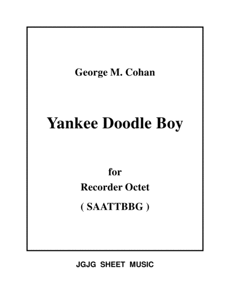 Yankee Doodle Boy For Recorder Octet Sheet Music