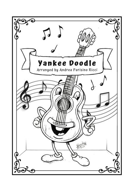 Yankee Doodle Easy Guitar Fingerstyle Song Sheet Music