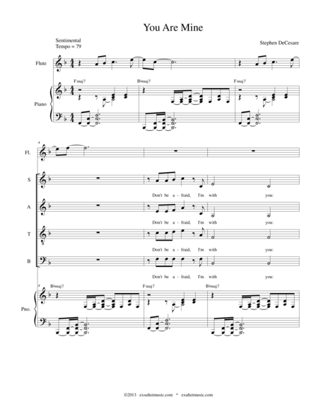 You Are Mine Sheet Music