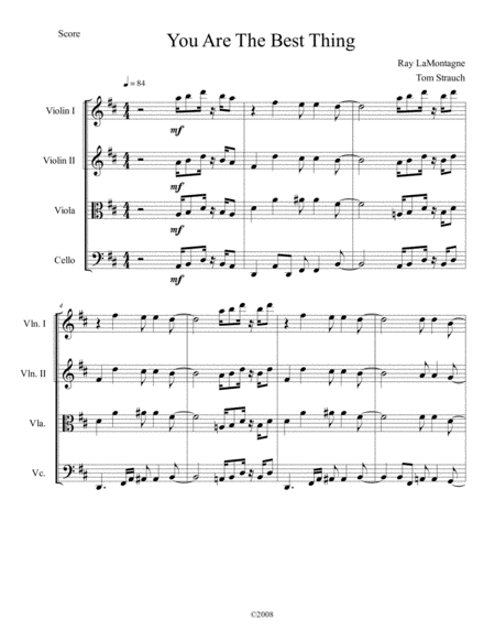 Free Sheet Music You Are The Best Thing