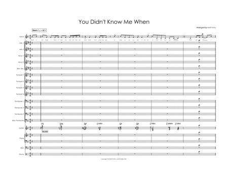 Free Sheet Music You Didnt Know Me When Harry Connick Jr Version