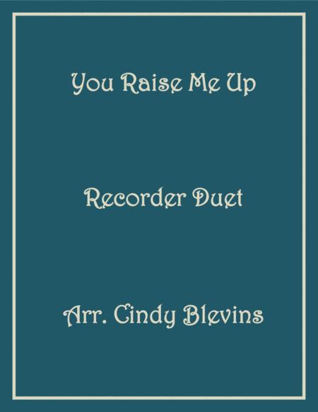 Free Sheet Music You Raise Me Up Recorder Duet