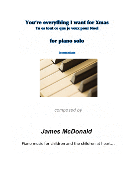 Free Sheet Music You Re Everything I Want For Xmas