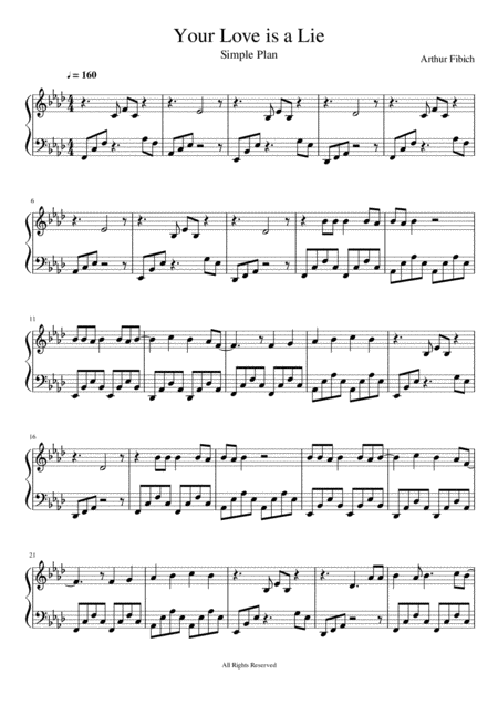 Your Love Is A Lie Sheet Music