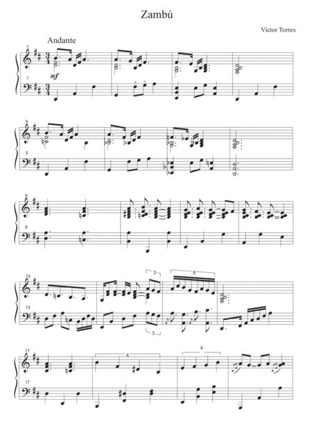 Free Sheet Music Zamb