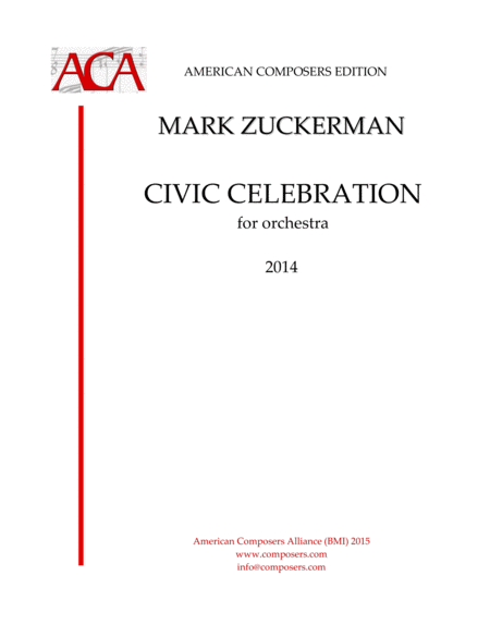 Free Sheet Music Zuckerman Civic Celebration
