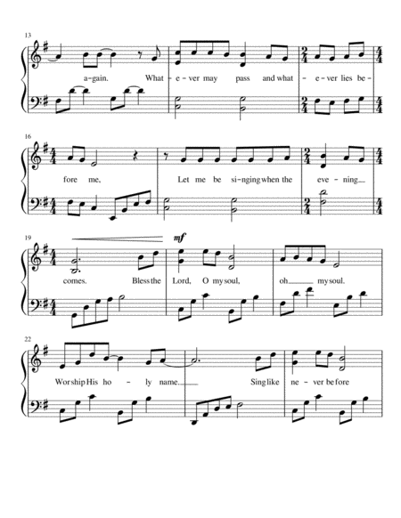 10 000 Reasons Bless The Lord Early Intermediate Piano Solo Page 2