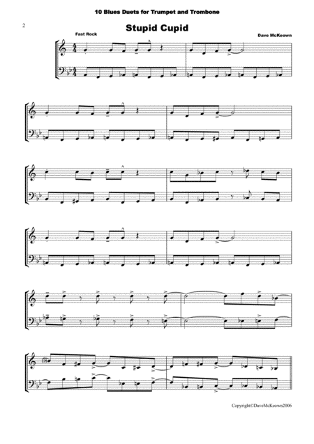 10 Blues Duets For Trumpet And Trombone Page 2