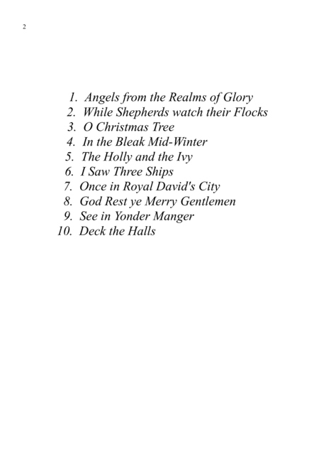 10 Christmas Carol Favourites For Flute Trio And Piano Page 2